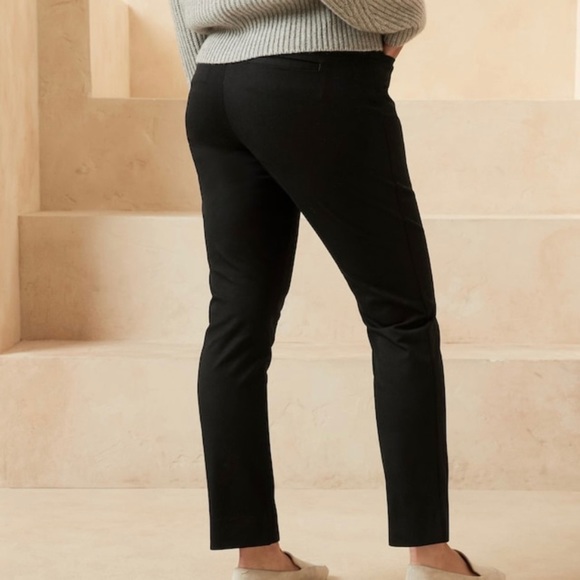 BANANA REPUBLIC Curvy Sloan Pants, Black, Size 8 Petite - Picture 2 of 15